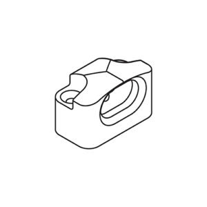 Gehäuse Türzentrierung, Kunststoff, anthrazit - Hawa Clipo – Bild 1