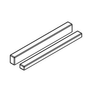 Griffe innen/aussen Hawa Banio, Alu, Glanzoptik, für 1 Türe - Hawa Banio – Bild 1