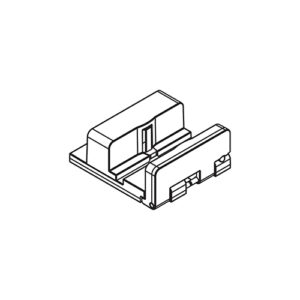 Bodenführung Hawa Banio, Kunststoff, mattverchromt - Hawa Banio – Bild 1