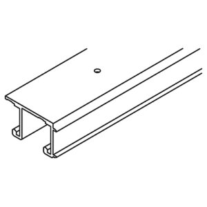 Doppellaufschiene Hawa Combino 60, Alu, gelocht, L= 6000 mm - Hawa Combino – Bild 1
