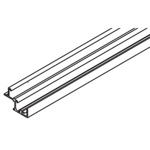 Doppellaufschiene Hawa Frontal 25, Alu eloxiert, L= 3500 mm - Hawa Frontal – Bild 1