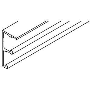 Doppellaufschiene Hawa Combino 20/35, Alu eloxiert, gelocht, L= 3500 mm - Hawa Combino – Bild 1