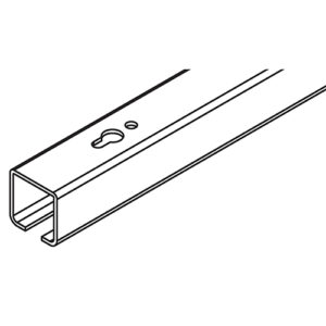 Laufschiene Hawa Porta 60/100, Stahl, verzinkt, gelocht, L= 6000 mm - Hawa Porta – Bild 1