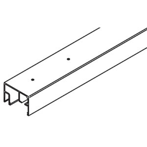 Laufschiene Hawa Porta 100 GWF, Aluminium, eloxiert, gelocht, nach Mass - Hawa Porta – Bild 1