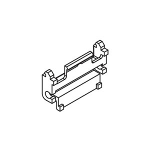 Blenden-Clip Hawa Porta 100 GW/GWF, Kunststoff, grau, alle 300 mm, VE= 12 St. - Hawa Porta – Bild 1