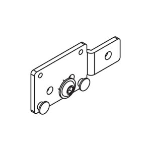 Seilhalter Hawa Porta 100 GW/GWF, rechts, Stahl, verzinkt - Hawa Porta – Bild 1