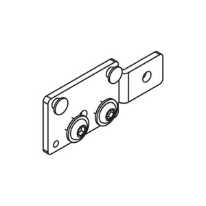 Seilhalter Hawa Porta 100 GW/GWF, links, Stahl, verzinkt - Hawa Porta – Bild 1