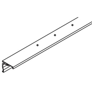Wandbefestigungs-Winkelprofil, Hawa Porta 100 GW, Alu eloxiert, gelocht, L= 2500 - Hawa Porta – Bild 1
