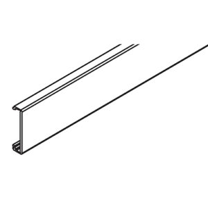 Clip-Blende Hawa Porta 60/100 HMD, Aluminium, eloxiert, L= 2000 mm - Hawa Porta – Bild 1