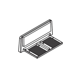 Bodenführung Hawa Porta 40 H, rechts, Kunststoff, grau - Hawa Porta – Bild 1