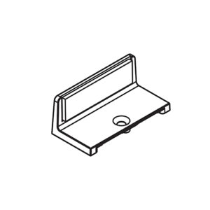 Bodenführung Hawa Porta 40 H, links, Kunststoff, grau - Hawa Porta – Bild 1