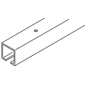 Einfachlaufschiene Hawa Porta 300, Alu eloxiert, gelocht L= 6000 mm - Hawa Porta – Bild 1