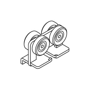 Laufwerk Hawa Porta 600 H, Kugellager, Rollen Kunststoff - Hawa Porta – Bild 1