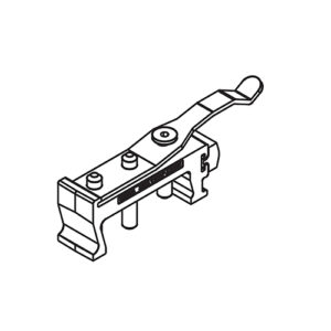 Schienenpuffer mit einstellbarer Rückhalterung (Typ Junior 80 inox) - Hawa Junior – Bild 1