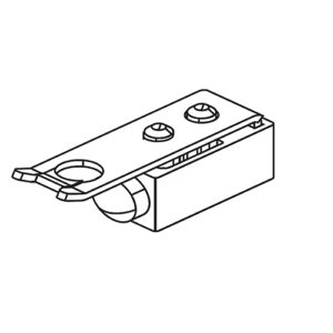 Anschlag zu Schiebeladenarretierung, Hawa Frontslide 60 - Hawa Slimline – Bild 1
