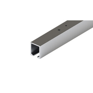 Laufschiene LM 6000 mm, Edelstahl-Effekt, gebürstet, gebohrt (Typ Junior 80) - Hawa Junior – Bild 1