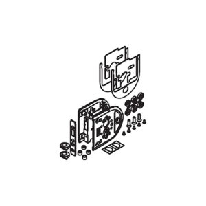 Gegenkasten zu Hawa Toplock, inkl. Zentrierteile-Set - Zubehör Hawa – Bild 1