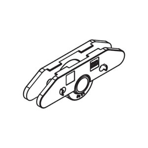 Glasbefestigungsteile für 1 Schiebetüre, Glasdicke 8 mm ESG (Hawa Puro) - Hawa Puro – Bild 1