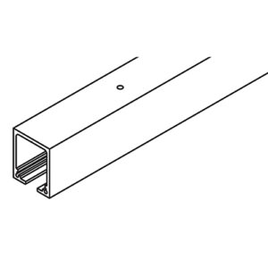 Laufschiene LM nach Mass, farblos eloxiert, gebohrt (Typ Junior 160) - Hawa Junior – Bild 1