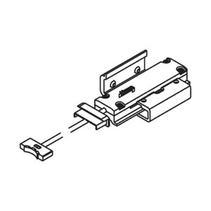 Anschlagdämpfer mit Haltebügel zu Hawa Concepta 30 40 50 - Hawa Concepta II / Folding II – Bild 1