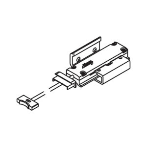 Anschlagdämpfer mit Haltebügel zu Hawa Concepta 25 - Hawa Concepta II / Folding II – Bild 1