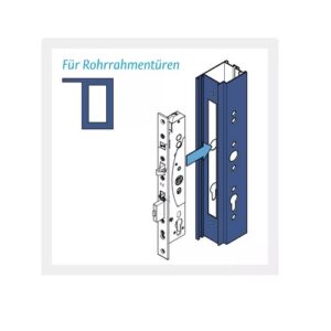 Assa Rohrrahmenschloss SV Mediator - 30/92/24 Flachstulp re/li – Bild 2