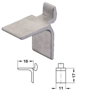 Häfele Bodenträger Alu für Trägerschiene 10 mm – Bild 1