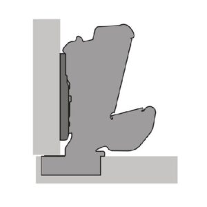 Hettich Möbelscharnier Intermat Sensys - Eckanschlag 165 Grad mit Dämpfer – Bild 2