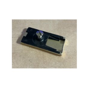 Mepla Glastürscharnier Abdeckplatte - silber rechteck für eckigen Kopf – Bild 1