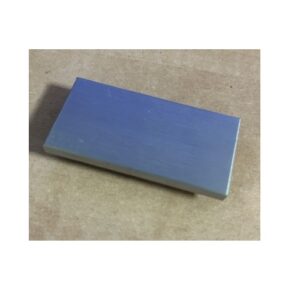 Mepla Glastürscharnier Abdeckplatte - silber rechteck für eckigen Kopf – Bild 2