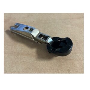 Mepla Glastürscharnier ohne Platte runder Topf - Eckanschlag voll aufliegend – Bild 1