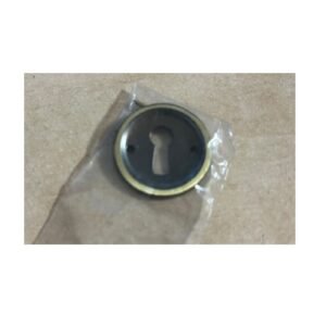 Schlüsselschild Blech rund - Messing brüniert 20 mm – Bild 1