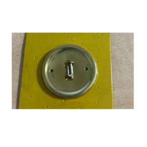 Schlüsselschild Blech rund - Messing poliert 40 mm – Bild 1