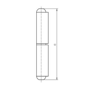 Simonswerk Profilrolle KO 50 V2A fester Stift – Bild 2