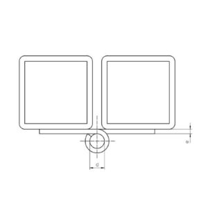 Simonswerk Konstruktionsband KO4 Stahl blank 80mm - 80x30x9x3  2 tlg. mit Lappen – Bild 3