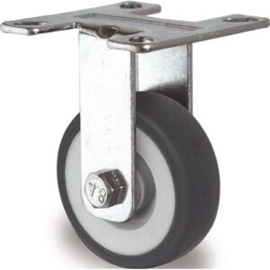 TECWERK Bockrolle - 75 mm 75 kg Vollgummi Gleitlager – Bild 1