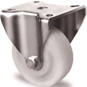 TECWERK Schwerlast-Bockrolle - Rad- 100 mm Tragf?higkeit 500 kg Kunststoff – Bild 1