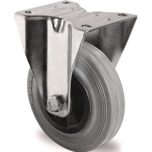 TECWERK Bockrolle - 160 mm 135 kg Vollgummi Rollenlager – Bild 1