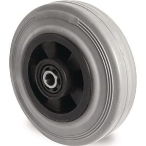 TECWERK Ersatzrad - Rad- 200 mm Tragf?higkeit 205 kg Vollgummi grau – Bild 1