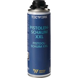 TECWERK 1K-Pistolenschaum - 500 ml B2 grau ohne Einweghandschuhe – Bild 1