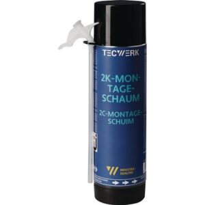 TECWERK 2K-Montageschaum - 400 ml B2 hellgrn mit Einweghandschuhen – Bild 1