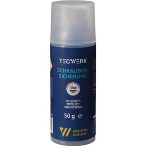 TECWERK Schraubensicherung - 50 g mittelfest hochviskos dunkelblau – Bild 1