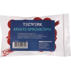 TECWERK Ersatzsprhk?pfe - je 12 Sprhk?pfe u. R?hrchen (150 mm) Kunststoff – Bild 1