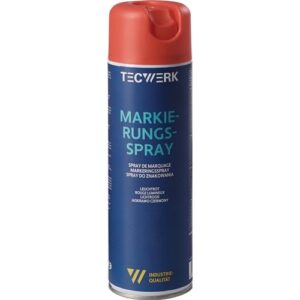 TECWERK Markierungsspray - leuchtrot 500 ml – Bild 1