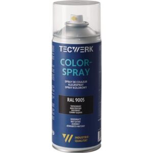 TECWERK Colorspray - tiefschwarz seidenmatt RAL 9005 400 ml – Bild 1