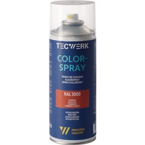 TECWERK Colorspray - feuerrot hochgl?nzend RAL 3000 400 ml – Bild 1