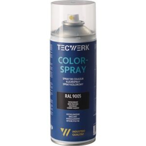 TECWERK Colorspray - tiefschwarz hochgl?nzend RAL 9005 400 ml – Bild 1