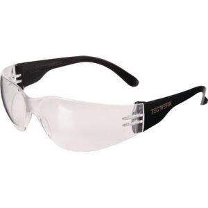 TECWERK Schutzbrille - EN 166 Bgel schwarz, Scheibe klar – Bild 1