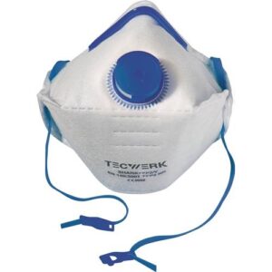 TECWERK Atemschutzmaske - FFP2/V D NR mit Ausatemventil, faltbar – Bild 1