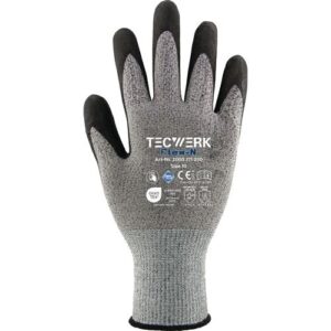 TECWERK Handschuhe - Gr?ÿe 8 grau/schwarz – Bild 1
